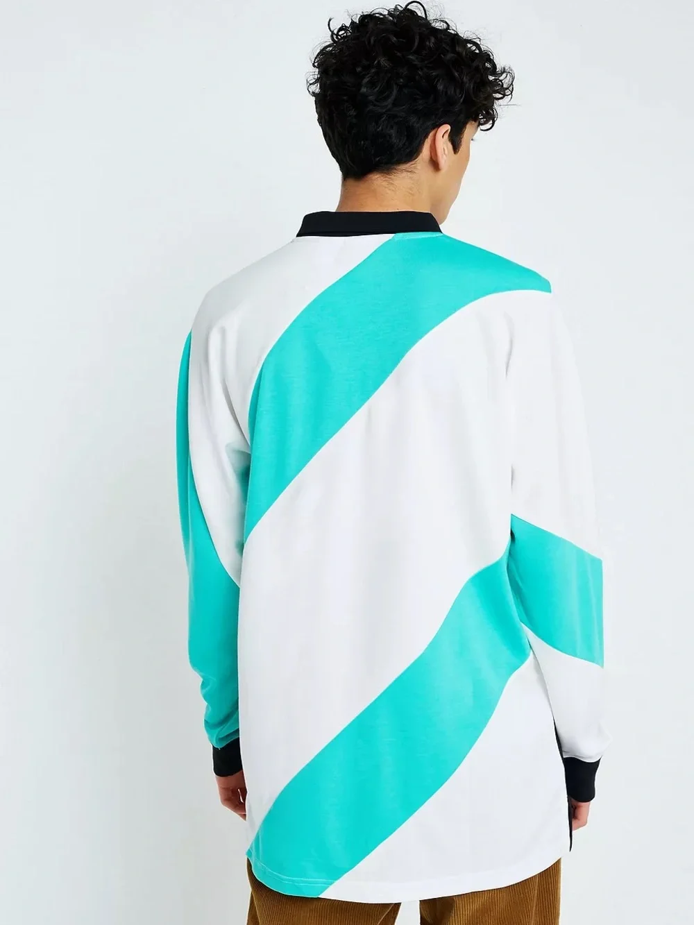 Adidas EQT 18 Black and Green Long Sleeve Shirt Medium